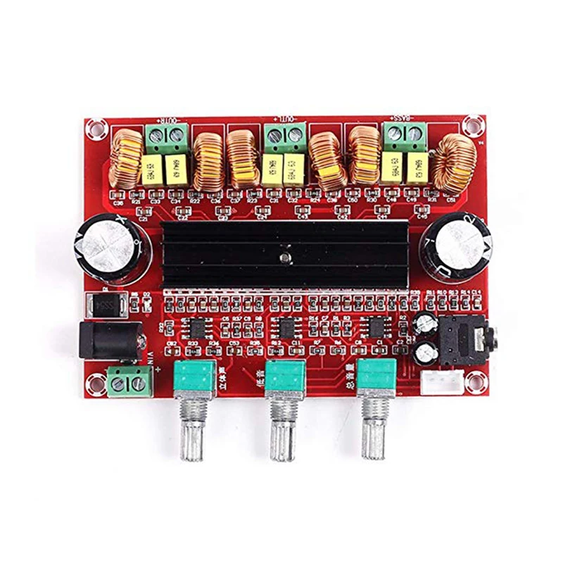 Aokin XH-M139 2.1 Channel Digital Audio Amplifier Board TPA3116D2 Subwoofer Speaker Amplifiers DC12V-24V 2*50W+100W