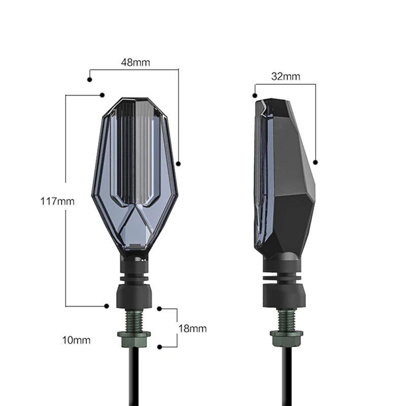 

1 Pair Motorcycle modified Turn signals lights Daytime lamp Waterproof turn lights LED direction lamp decorative