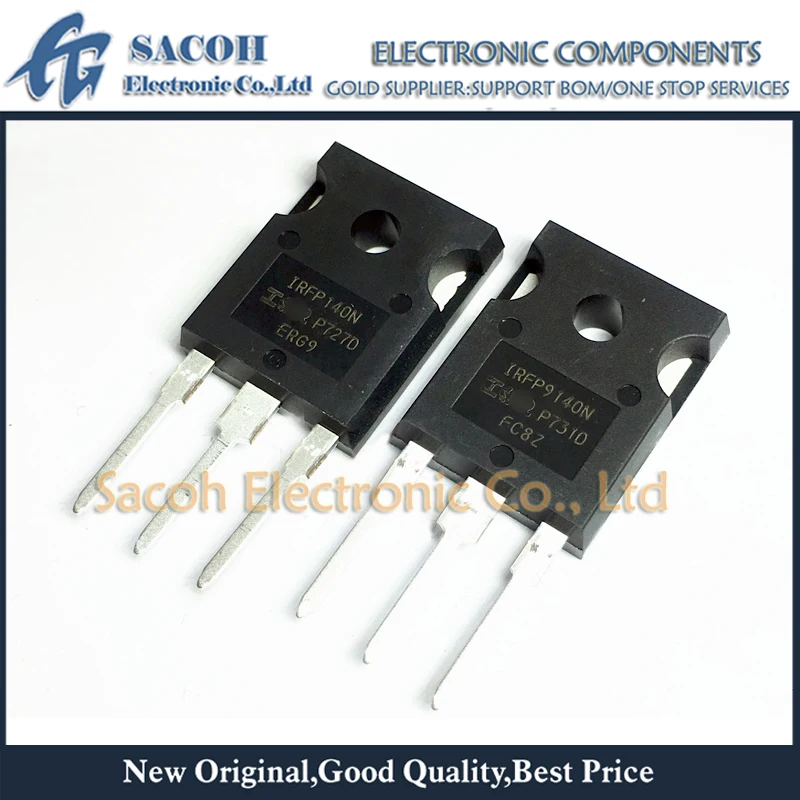 

New Original 5Pairs(10Pcs)/Lot IRFP9140N IRFP9140 9140 + IRFP140N IRFP140 140 TO-247 N-Ch +P-Ch 23A 100V Power MOSFET Transistor