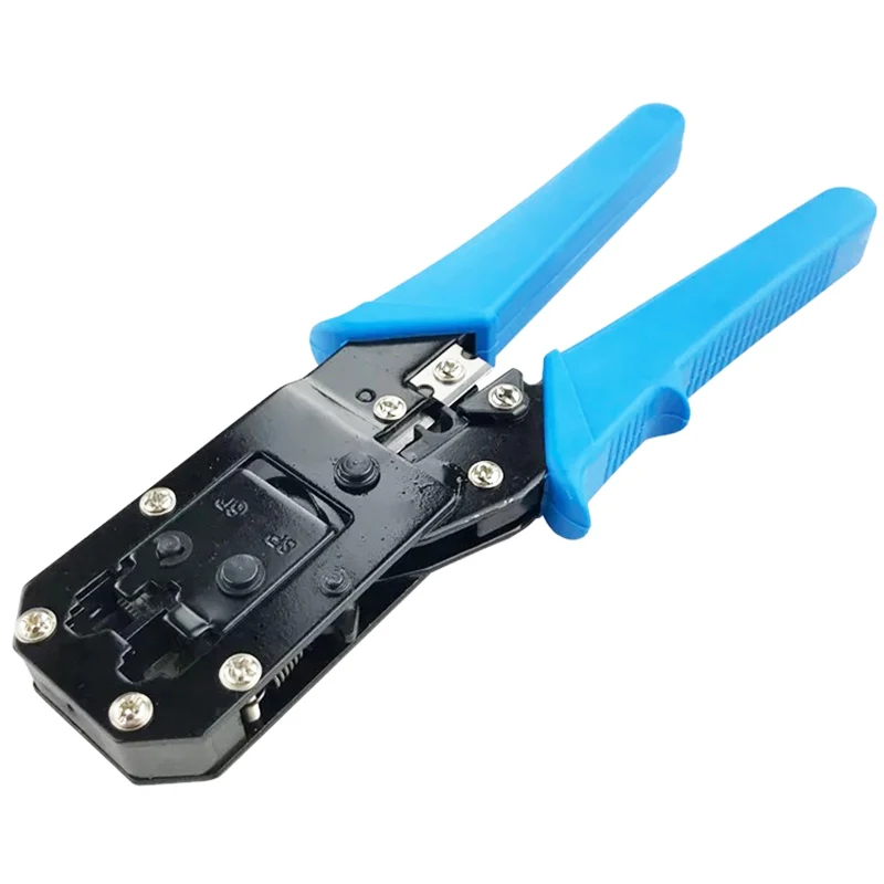 Network Cable Crimping Tool EZ RJ45 RJ11 6P/8P Wire Head Pressing Plier Hand Tool Cat5e Cat6 Cable Cutting Stripper Crimper