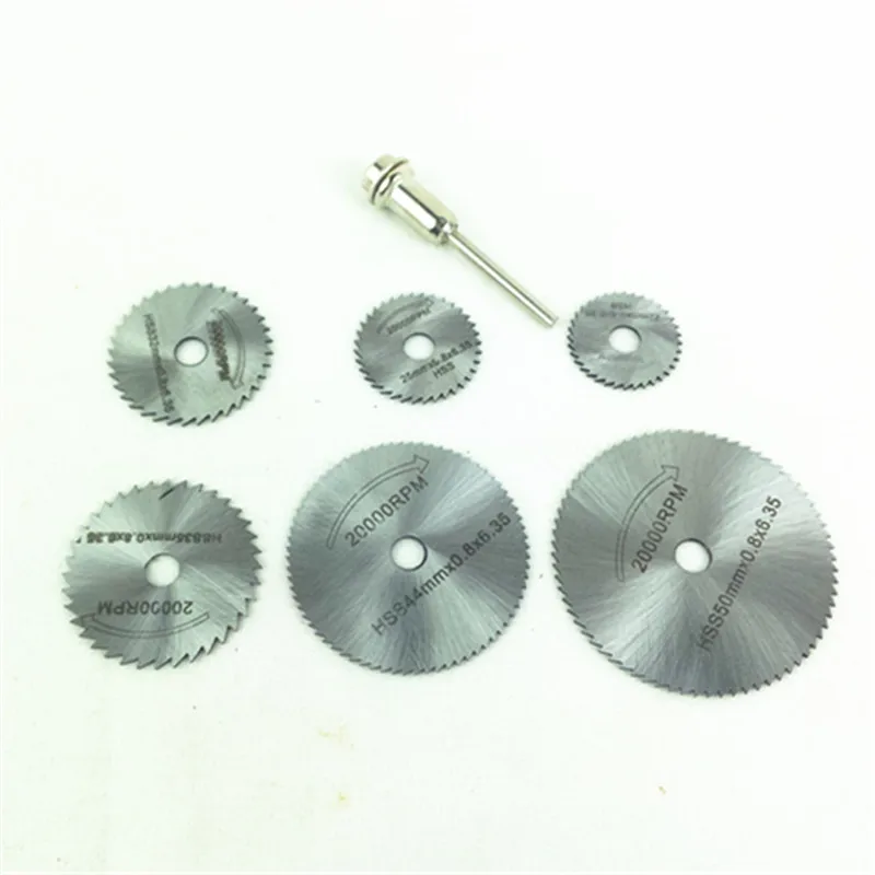 HSS Saw Blade 22/25/32/35/44/50/60mm Mini Saw Disc for Dremel grinder rotary tools cuttingsoft metals wood plastic fiberglass