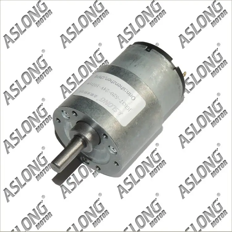 ASLONG-JGB37-520 6V 12V 24V Gear Motor Micro DC Geared Motor