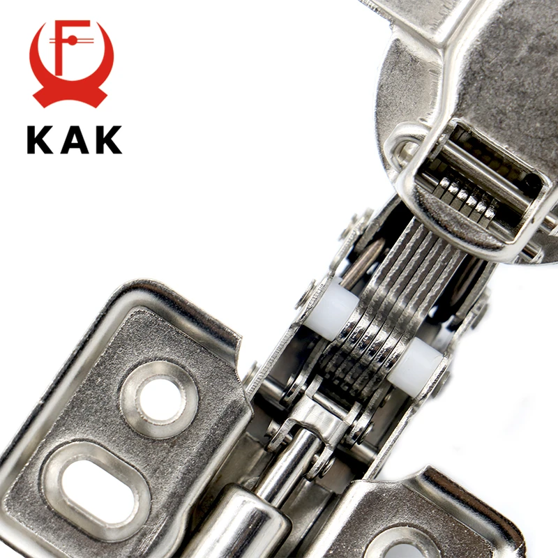 KAK Hinge Rustless Iron Hydraulic Hinge Iron Core Damper Buffer Cabinet Cupboard Door Hinges Soft Close Furniture Hardware