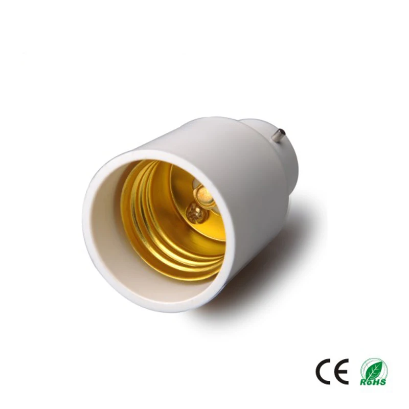 6pcs B22 to E27 lamp base adapter Light Socket converter B22 bayonet base to E27 standard screw lamp holder converter CE Rohs