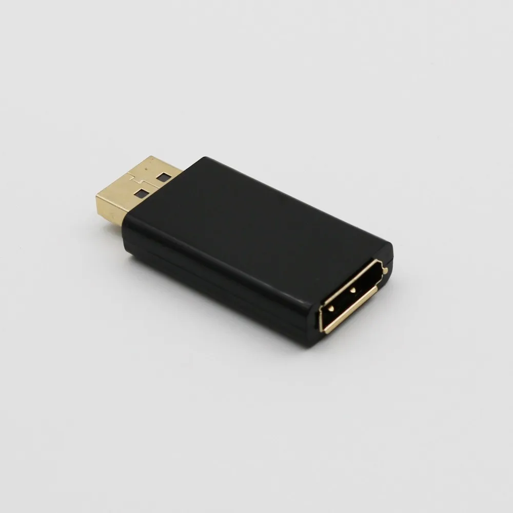 

1pc DP DisplayPort Male to Female Extension Gold Plated Male to Female Converter Adapter Black