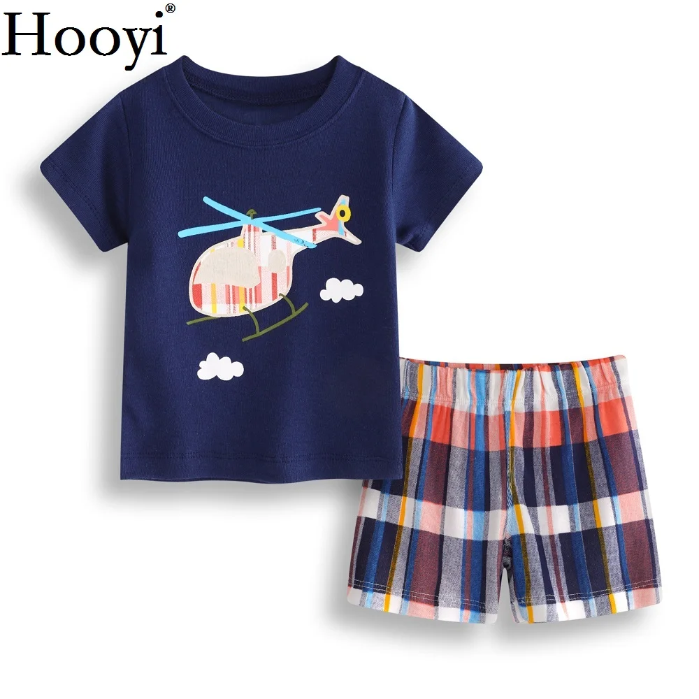 Hooyi Floral Baby Girls Clothes Suit Newborn Clothing Sets Polka Dot Children T-Shirt Hot Shorts Summer Outfit 0-2 Years Infant