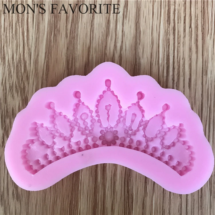 New Arrival Crown Shape Chocolate Candy Jllo 3D Silicone Mould Cartoon Figre/cake Tools Mold Sugar Craft Cake Decoration D202