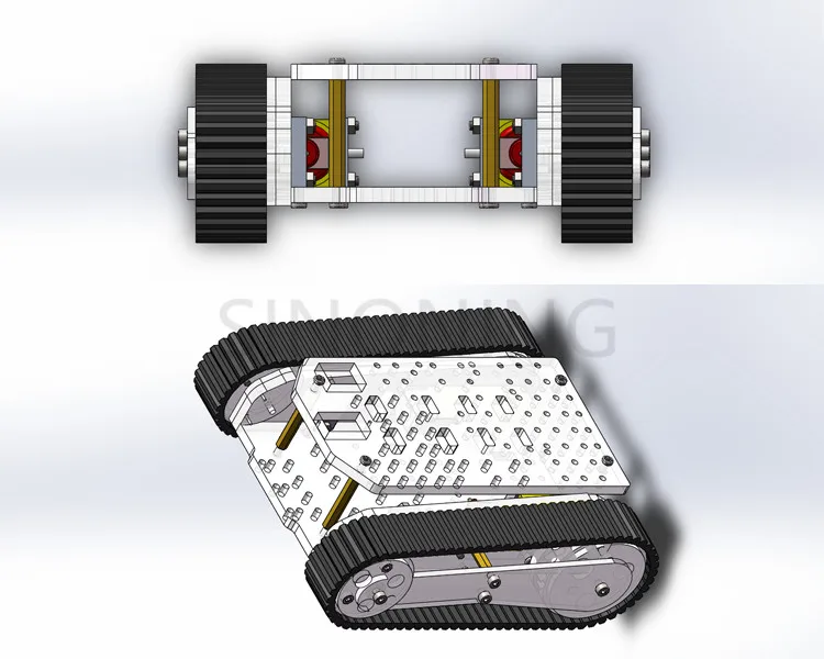 Acrylic Robot Tank chassis CNC making beautiful platform for arduino