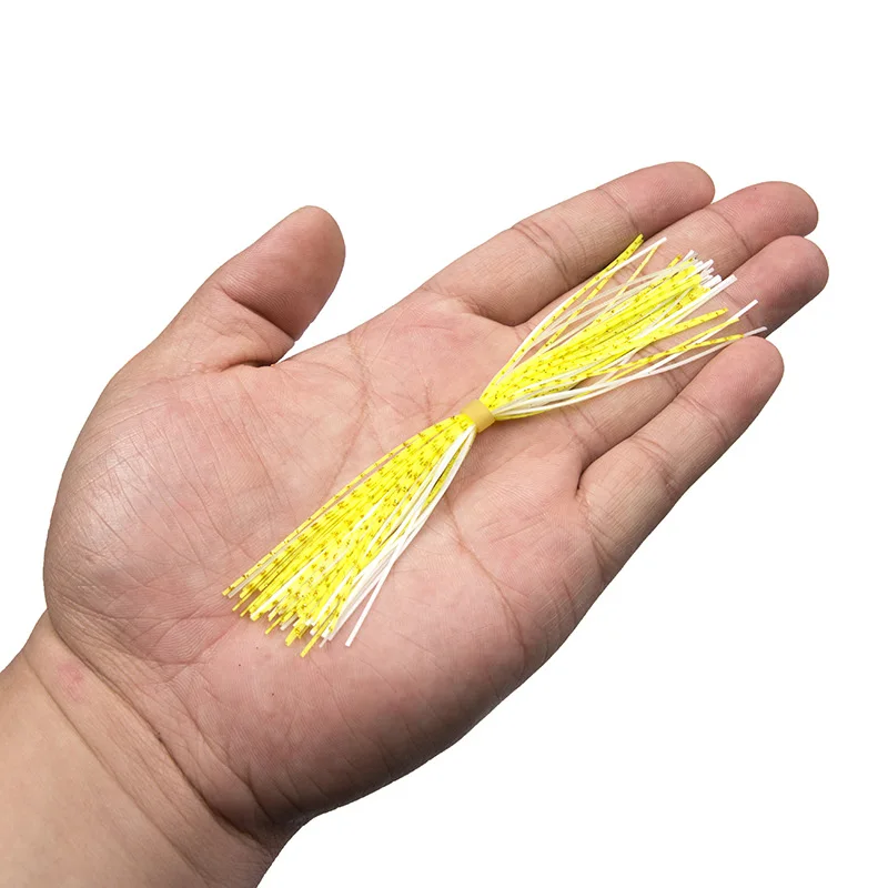 6 Bundles/Bag multiple colour Silicone Skirts for Spinner bait Rubber Jig Lures Squid Snapper Jigging Fishing Lure Accessories view 4