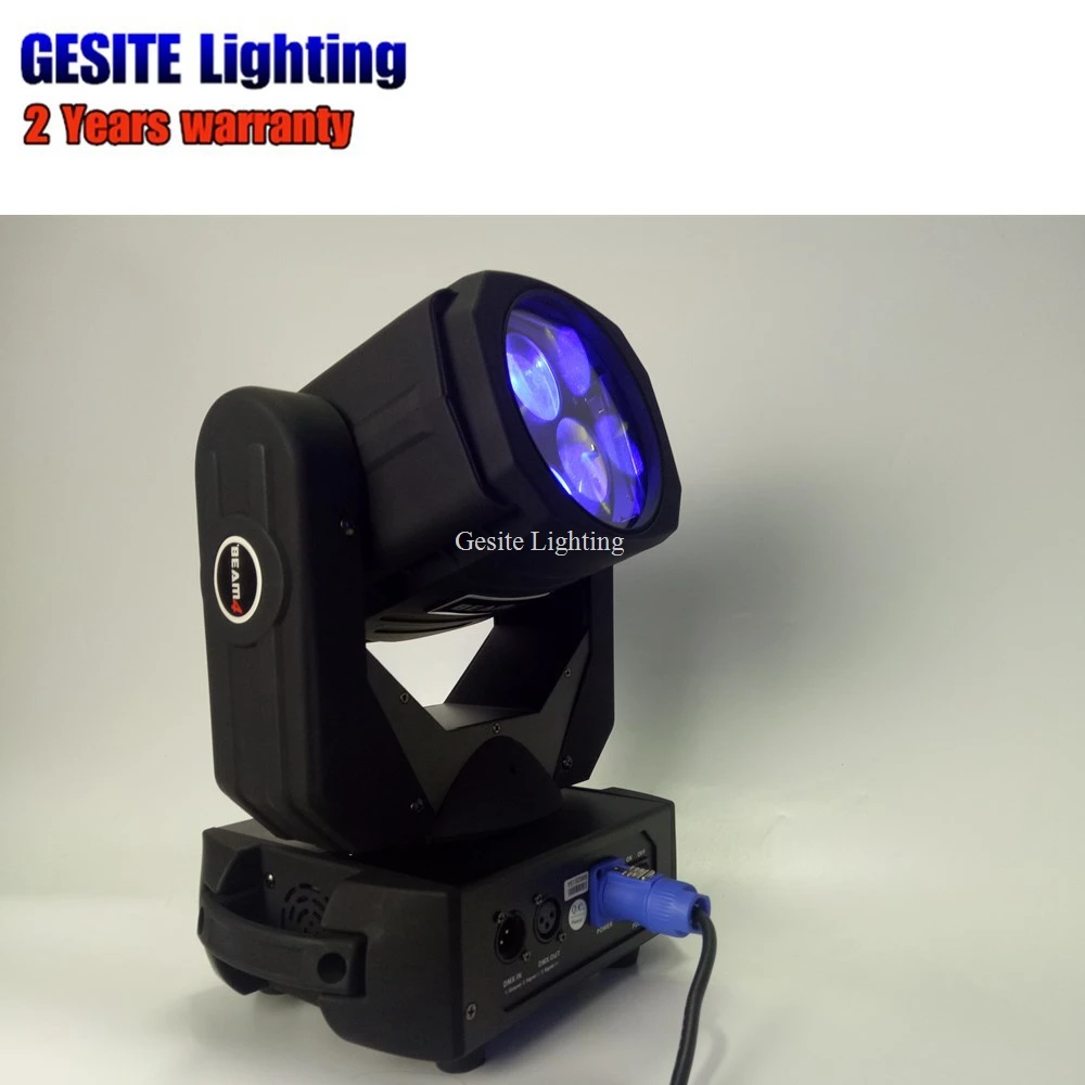 4pcs/lot 4x25W Super Moving Head Light Strong Beam Effect LED Moving Head Stage Light