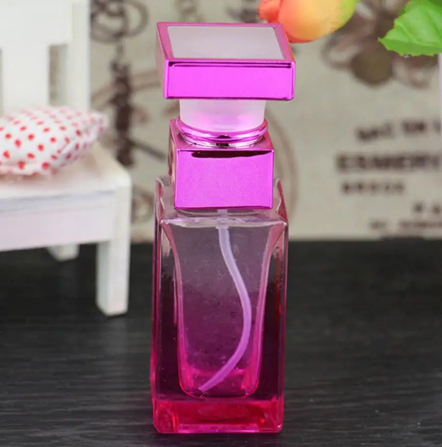 

wholesale 100pcs 15 ml Multicolor Crystal Cut Glass Perfume Spray Bottles 15CC Refillable Empty Bottles