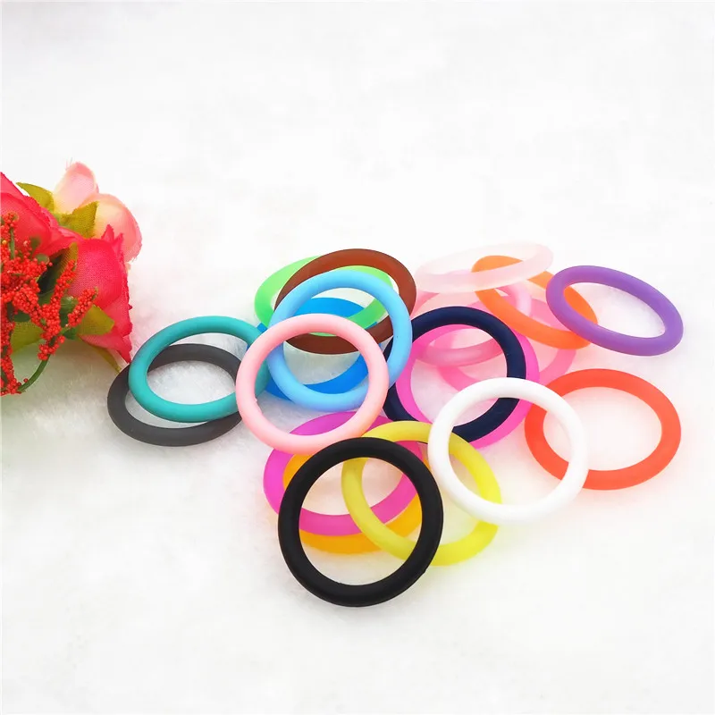 

Chenkai 100pcs BPA free Silicone adapter O rings DIY Baby NUK MAM Pacifier O Ring Dummy Nursing Pendant Sensory Toy Accessories