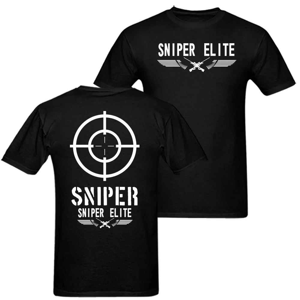 Sniper T shirt men Army Military Sniper elite casual gift tee USA Size S-3XL