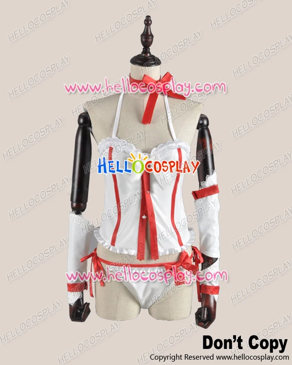 

Sword Art Online Cosplay Asuna Yuki Suspenders Costume H008