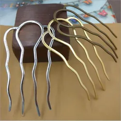 5pcs 4 Teeth Metal Hair Combs 65x35mm Wedding Hairpins DIY Jewelry Making Accessories Noiva Hair Accessories
