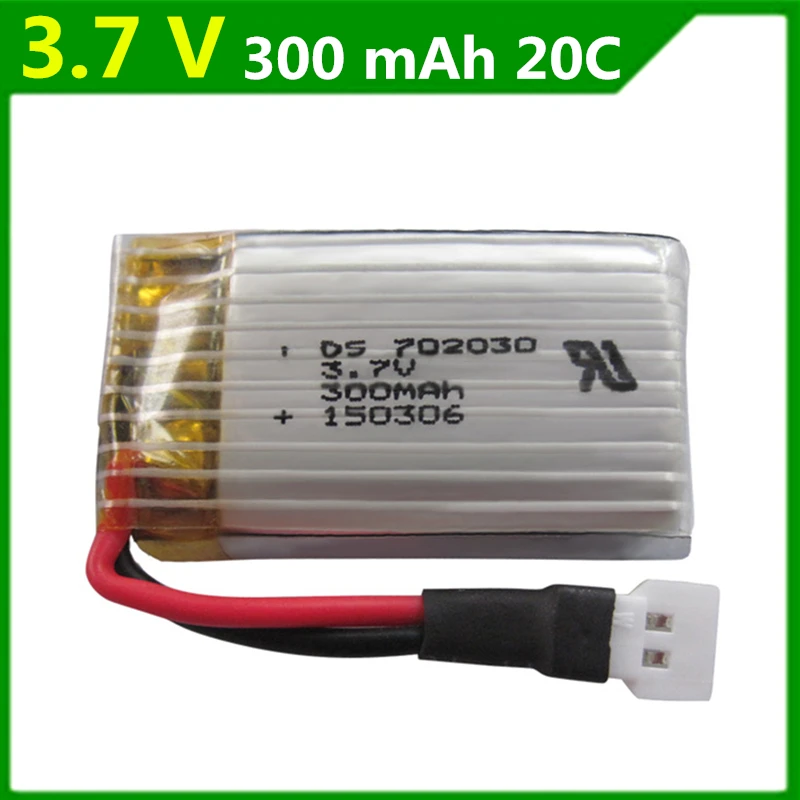 แบตเตอรี่ลิเธียมโพลิเมอร์ 3.7V 300mAh แบตเตอรี่ Hendy 1306 คุณ Di U816 U830 Di Feida F180 เครื่องบิน Li-Polymer liPo แบตเตอรี่ 702030