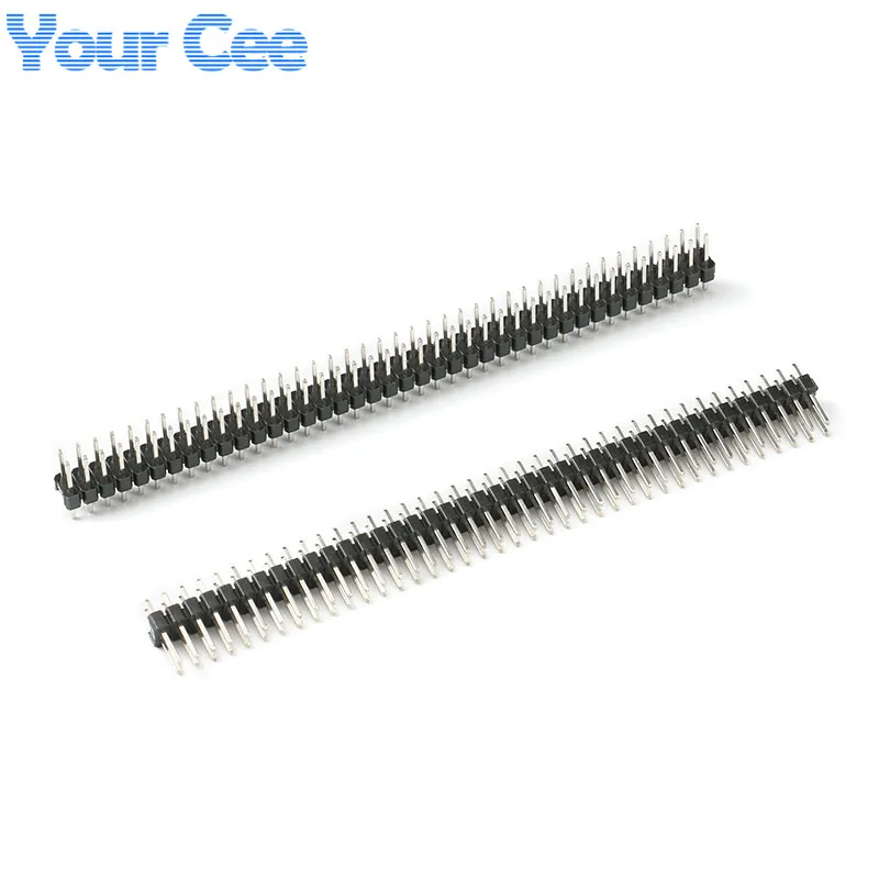 10pcs/2pcs 2.54mm 2*40 Pin Male Double Row Pin Header Strip Connector 2x40p DIY Kit Parts