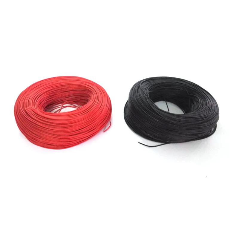 Alambre de silicona para construcción, Cable de cobre estañado de alta temperatura, 22 AWG, 100 m/lote, 22AWG, 60/0mm