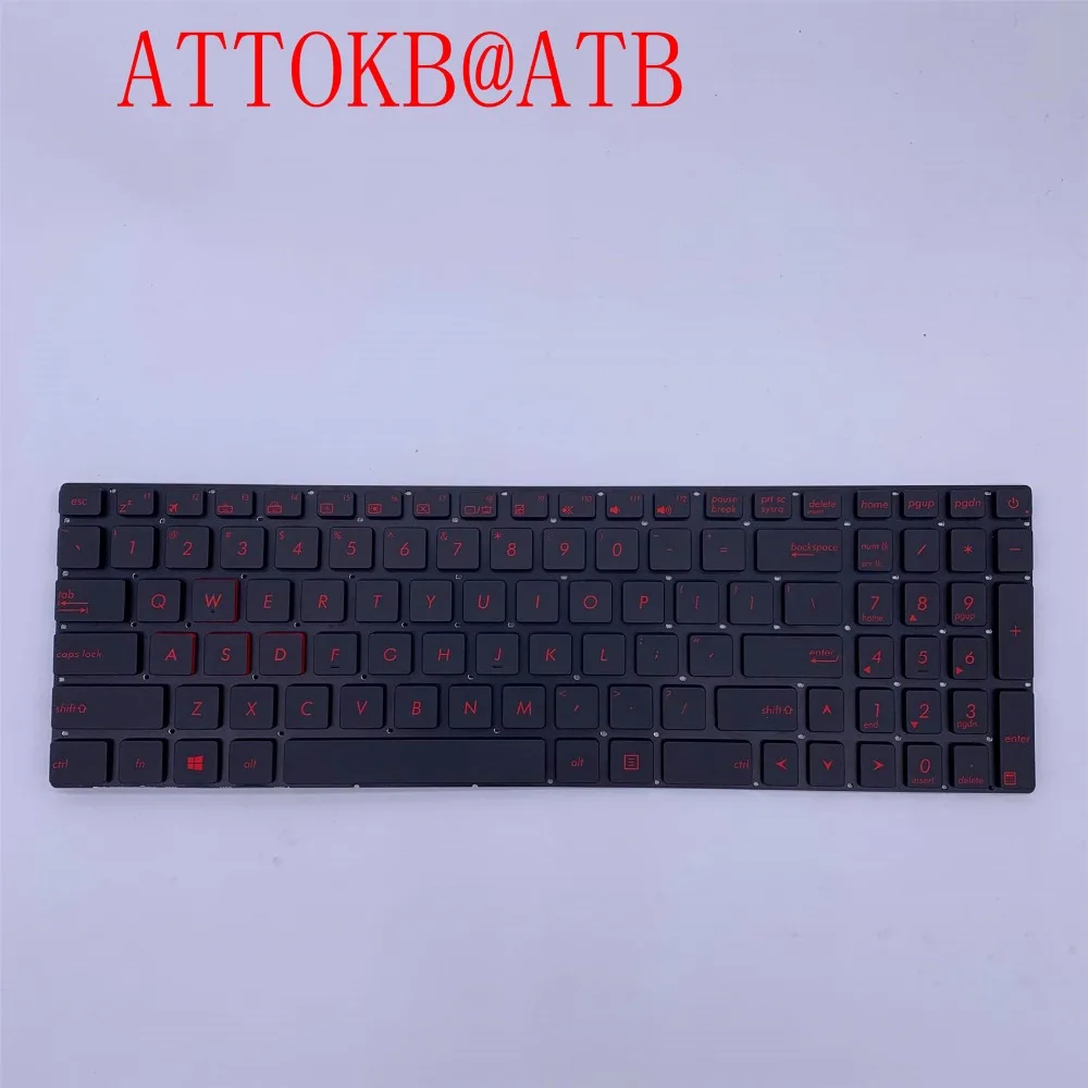 New English for  Asus G551 G551J G551JK G551JM G551JW G551JX G551VW N551 N551J N551JB laptop Keyboard with backlight US