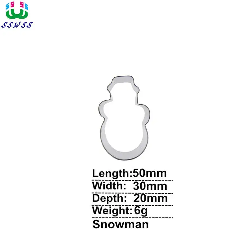 Third Snowman Shape Cake Decorating Tool,Materials Most Environmentally Friendly Cake Cookie Biscuit Baking Mold,Direct Selling image 3