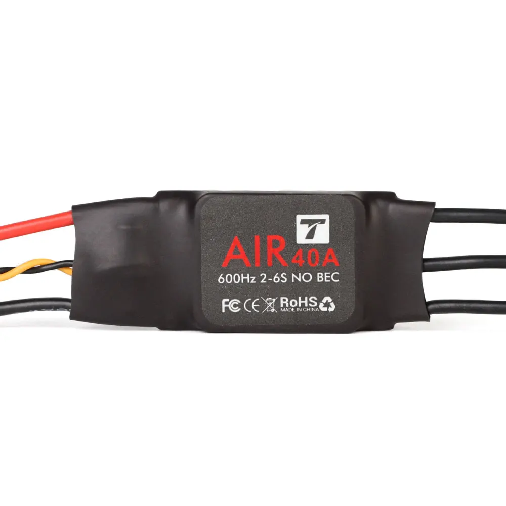 T-MOTOR ESC Air 40A (2-6S 600HZ NO BEC) Brushless Motor Electronic Speed Controller for Multicopter