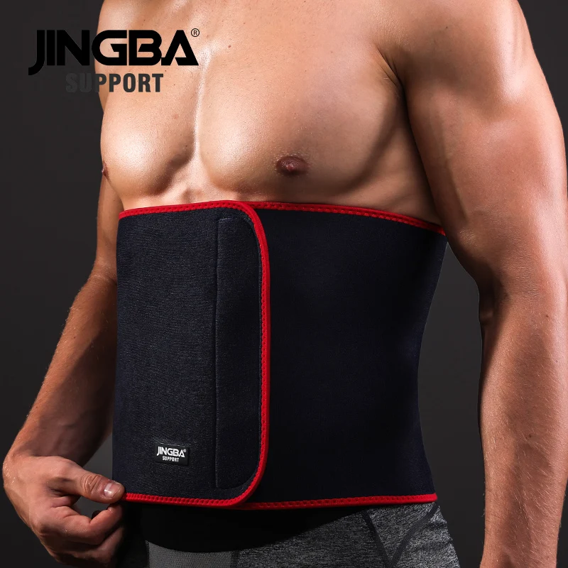 JINGBA SUPPORT Waist trimmer Slim fit Abdominal Waist sweat belt Professional Adjustable Waist back support belt Fitness Equipme