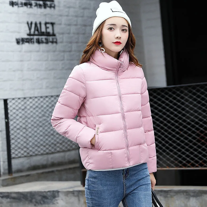 2018 New Women's Coats and Jackets Korean Solid Zippers Casual Winter Female Coats and Jackets Slim Clothes