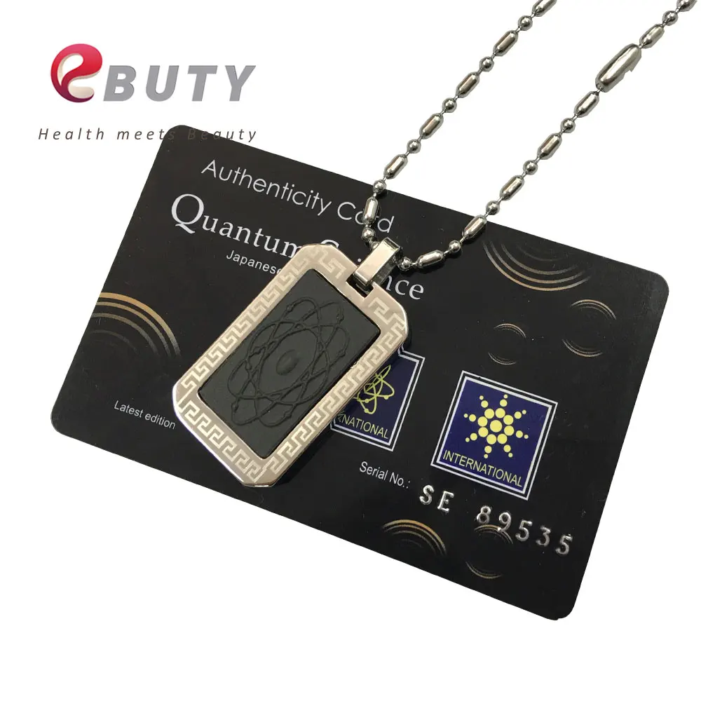 

EBUTY Fashion Pendant Bio Scalar Energy Pendants +Nano Card + Gift box 4 in 1 Energy Ball Magnetic Charms 2pcs/lot