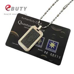 EBUTY Fashion Pendant Bio Scalar Energy Pendants +Nano Card + Gift box 4 in 1 Energy Ball Magnetic Charms 2pcs/lot