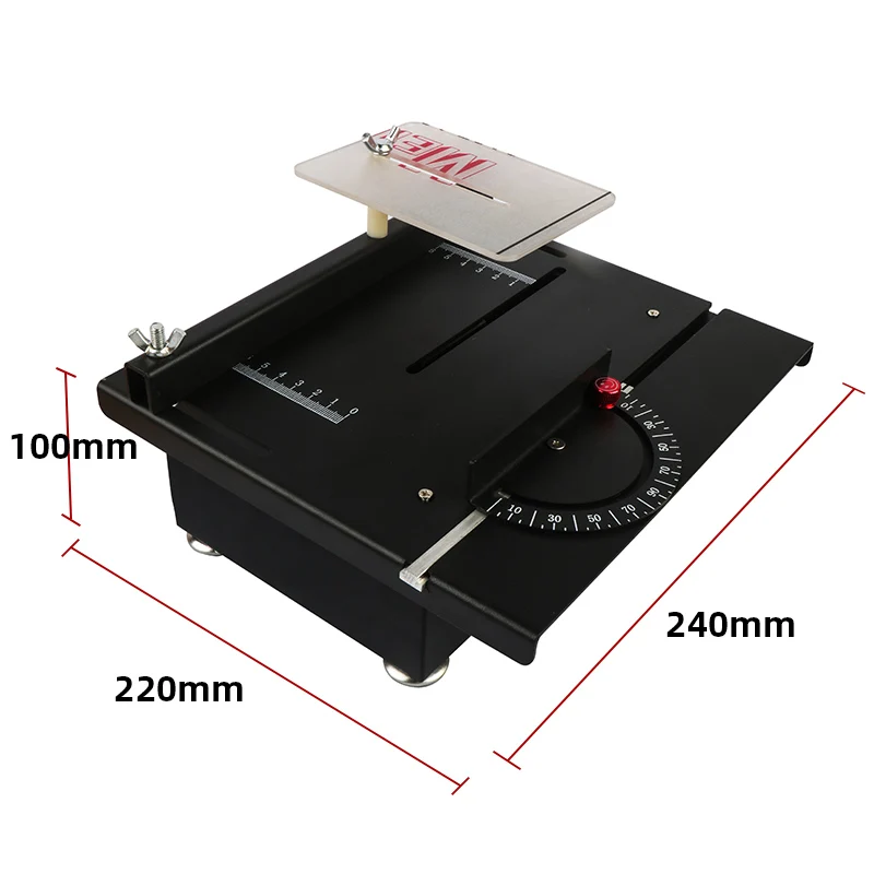 100W 多機能テーブルソーキット木工電動鋸カッターベンチソー家庭用速度と角度調整可能 7200r/min