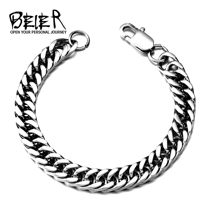 BEIER Dropshipping 316L Stainless Steel High Polish Bracelet Snail  Fashion Jewelry for man women BR-C006