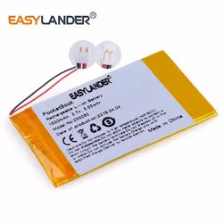 255085 3.7V 1500mAh Li-Polymer Battery For MP4 MP5 Tablet phone Navigator GPS Traffic recorder E-book tolino vision MLP255085