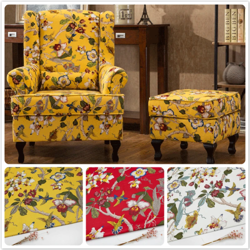 HLQON Euramerican style Fabric For DIY patchwork Table Cloth,Quilting & Sewing Sofa,Cushion Material Curtain,chair