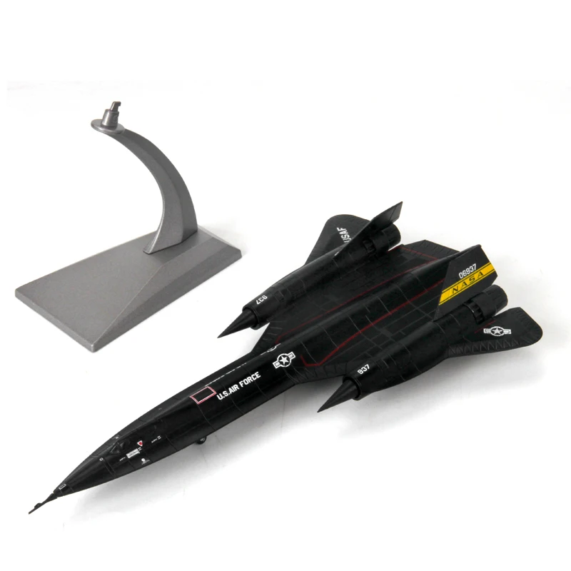 1:144 SR-71 Blackbird Reconnaissance Aircraft Alloy Diecast Model Toy Fighter Toy For Gift Collection