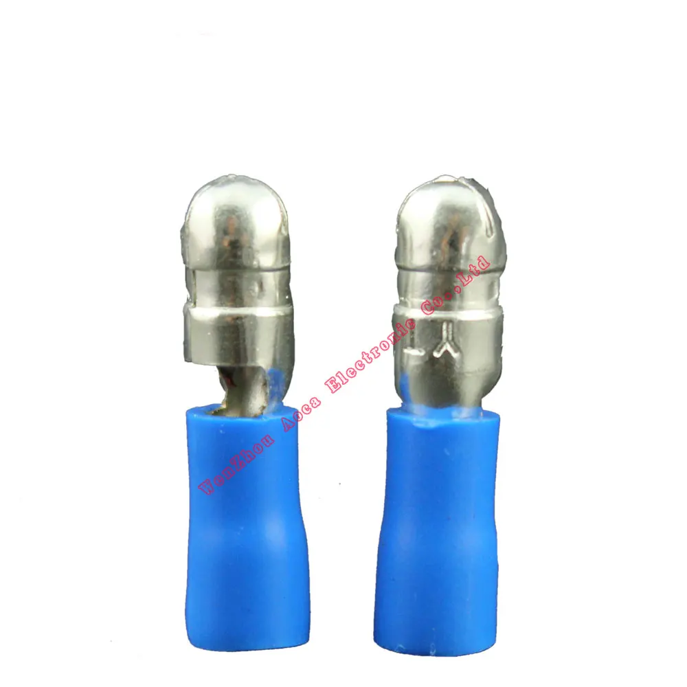 1000pcs Blue Male Female Bullet Insulated Connector Crimp Terminals Wiring Cable Plug MPD2-156 MPD2-195 FRD2-156 FRD2-195