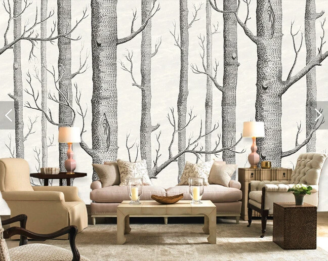 

Custom retro nostalgic wallpaper, the forest landscape murals for children's bedroom living room wall waterproof papel de parede