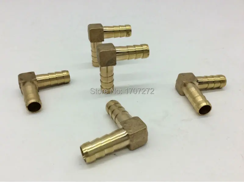 

free shipping 8mm/10mm Hose Barb Elbow Brass Barbed Tube Pipe Fitting Coupler Connector Adapter, copper fitting