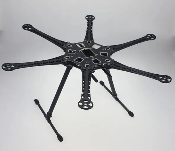 

HMF S550 F550 Upgrade Hexacopter Frame Kit Soldered Center Plate w/Landing Skid for FPV