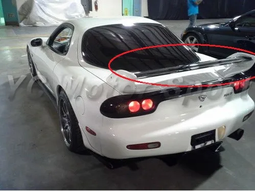 Car Accessories Carbon Fiber MS Style Rear Spoiler Blade Fit For 1992-1997 RX7 FD3S Trunk Spoiler Blade