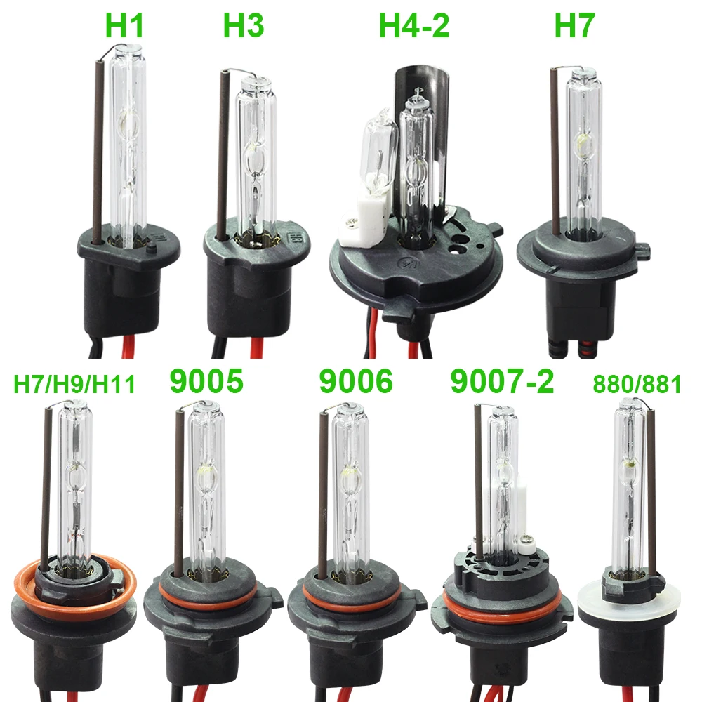 Buildreamen2 55W 12V HID Xenon Bulb Lamp H1 H3 H7 H8 H9 H11 9005 HB3 9006 HB4 880 881 3000K-12000K For Car headlight Fog Light