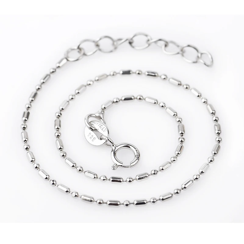 Sinya 925 Sterling Silver Bracelet Anklets Chain With 7inch Extend Chain for Women Charm Pendant Fine Jewelry Hot Sale