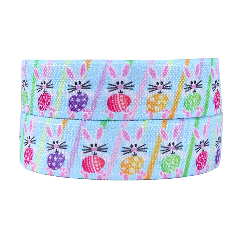 

FLRA FOE Easter egg fold over elastic for hair ties