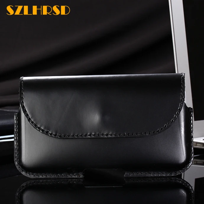 

SZLHRSD Genuine Leather Waist Packs Fanny Pack Belt Bag for Galaxy S9 Phone Waist Bag Samsung Galaxy S9 Plus s7 s8 note 8 case