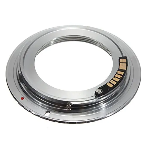 Foleto M42 Af Confirming with chip M42 Lens To for Canon Eos Ef Silver Adapter 5d 3d 6D 50D 40D 550D 3rd chip