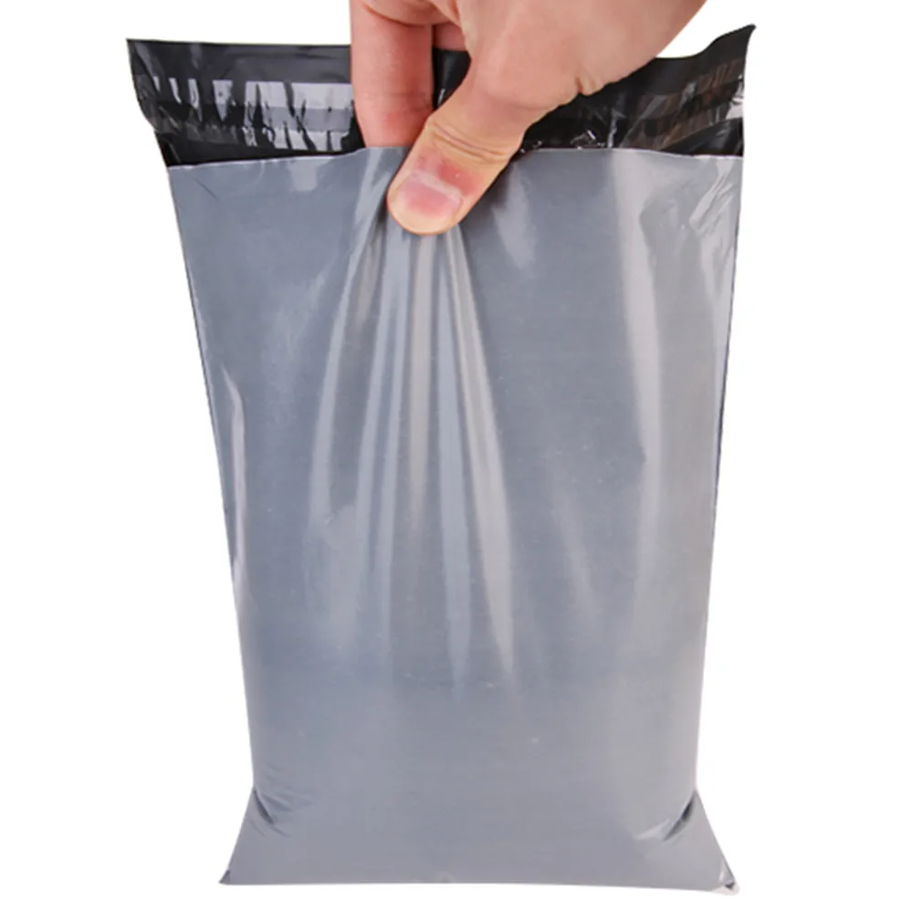 

35*45cm Gray Color Poly Self-Adhesive Mailing Bags Courier Poly Plastic Bags Express Mail Packing Bag 200pcs/lot Free shipping