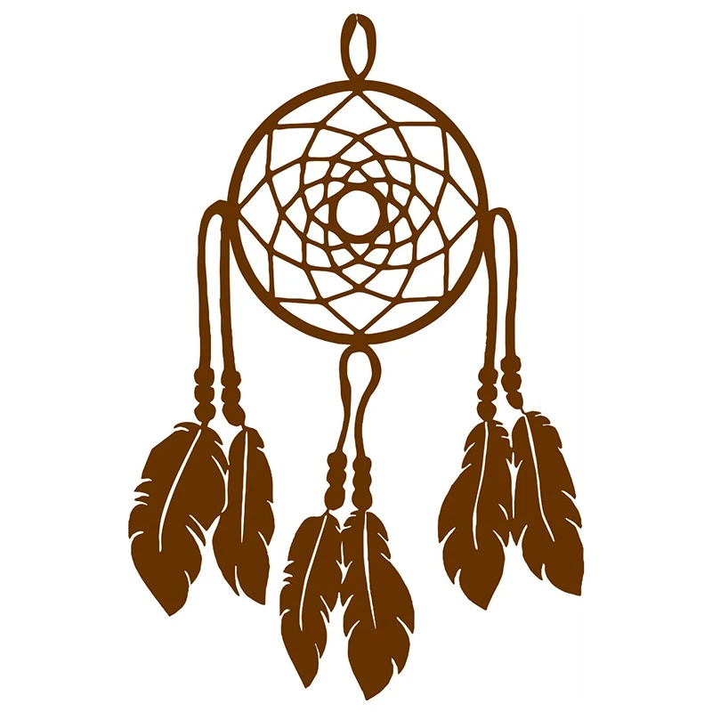 15*10cm Dream Catcher No Beads Vinyl Car Window Cutout Sticker Motorcycle SUVs Bumper Car Window Laptop Car Stylings