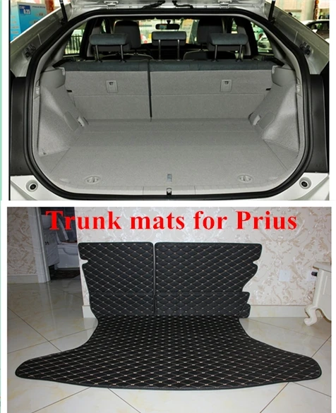 

Good quality! Special car trunk mats for Toyota Prius 2014-2009 waterproof cargo liner boot carpets for Prius 2012,Free shipping