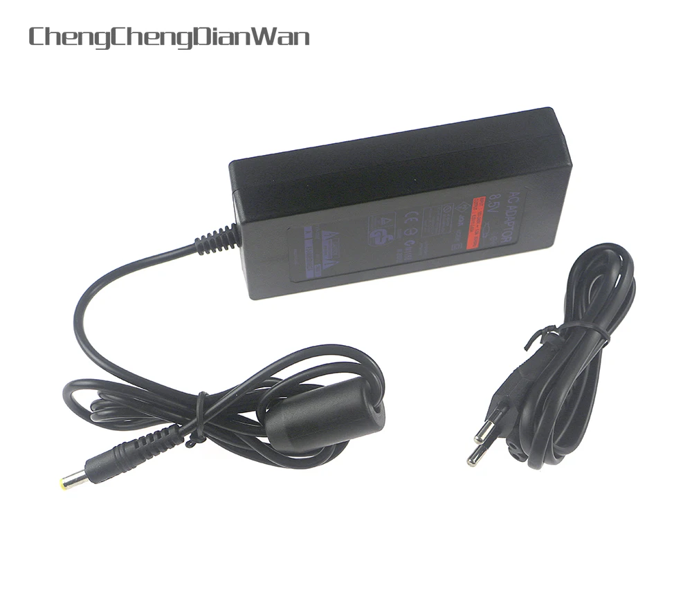 10PCS EU US ปลั๊ก AC 100 ~ 240V อะแดปเตอร์ชาร์จไฟสายไฟ DC 8.5V 5.6A อะแดปเตอร์สําหรับ Sony playstation PS2 slim 70000 Series