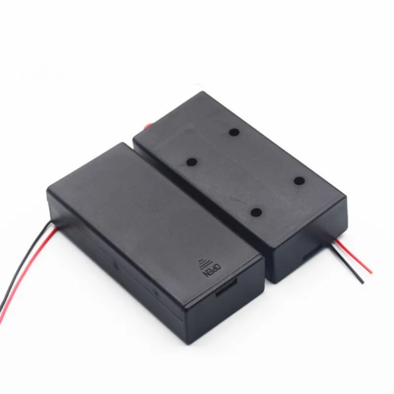 1PC Plastic 18650 Battery Storage Case 3.7V for 2x18650 Batteries Holder Box Container With 2 Slots ON/OFF Switch