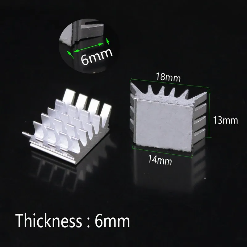 

500 Pieces Gdstime GDT - X8 Small Aluminum Heatsink With 3M tape for Computer X-box 360 PS3 VGA Card IC Chipset Cooling